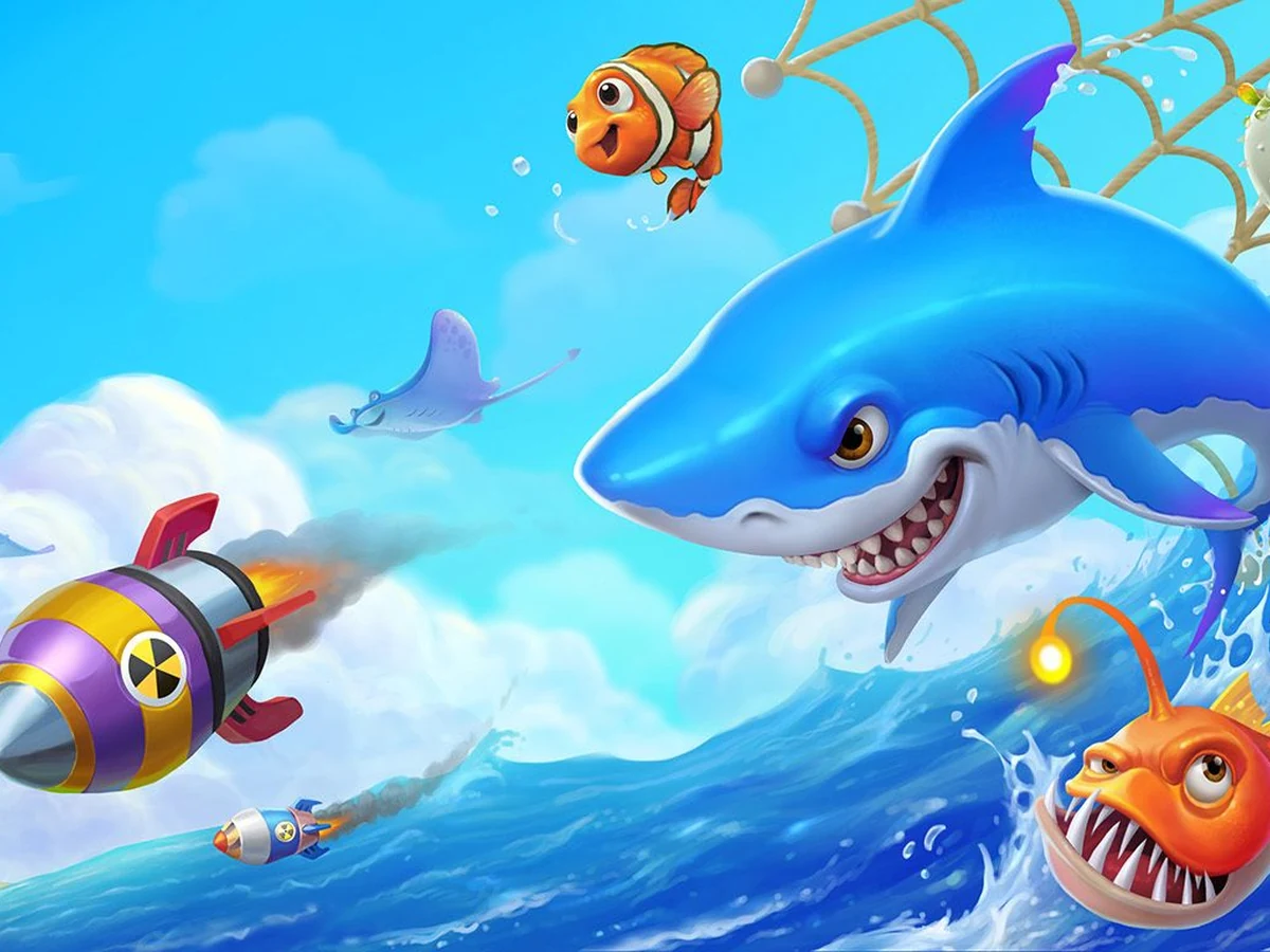 ภาพเกมยิงปลาสีสันสดใสในเกมทั้งหมดของ superslotwallet